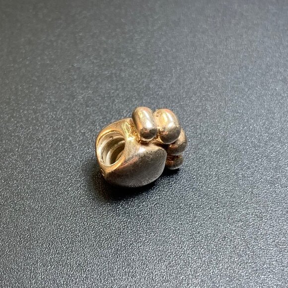 VTG Solid Sterling Silver 925 Animal Paw Print Slide Charm Size 0.5" Length - Picture 3 of 9